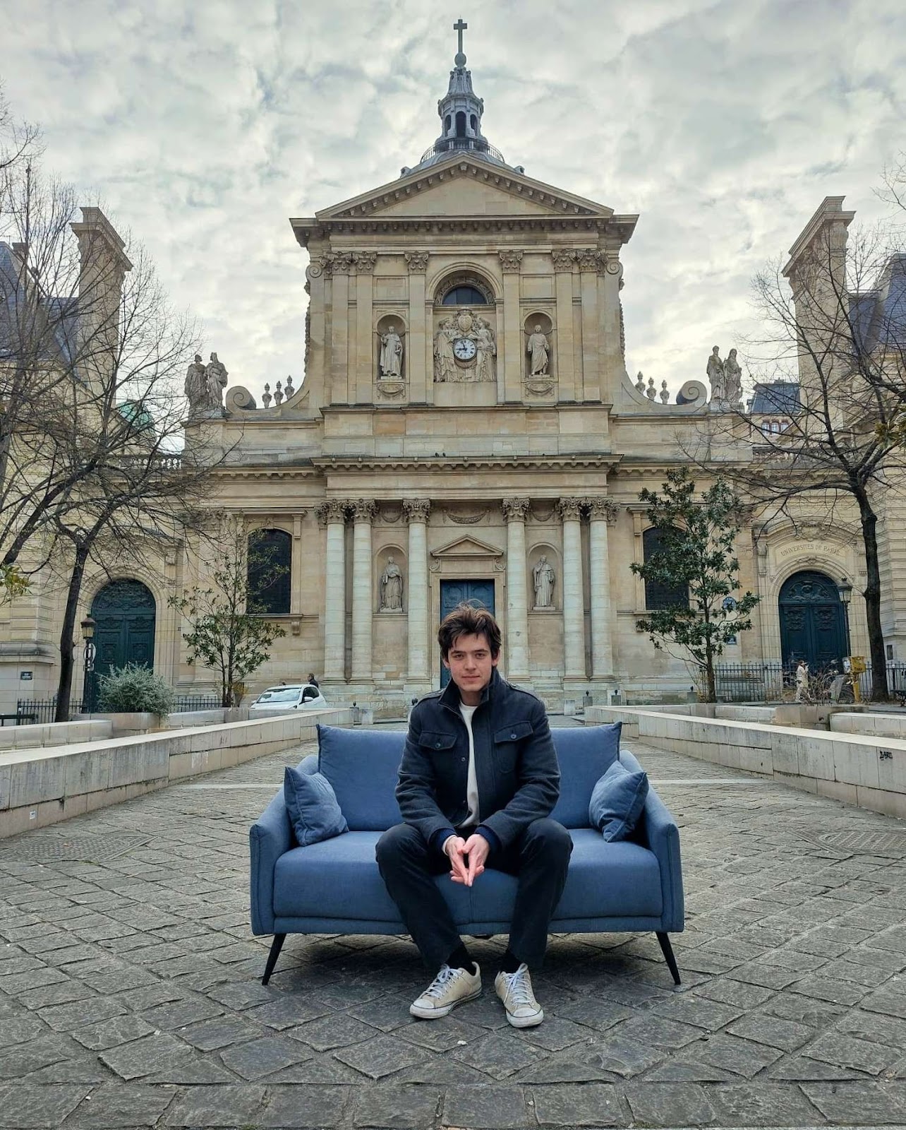 Julian Lee-Sursin at Place de la Sorbonne
